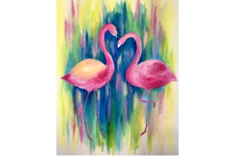 Paint Nite: Pink Flamingos II (Ages 6+)